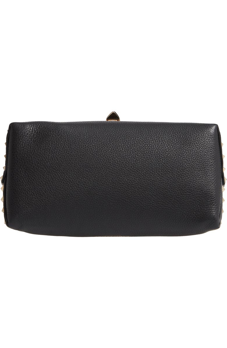 Valentino Garavani Rockstud Leather Top Handle Bag, Alternate, color,