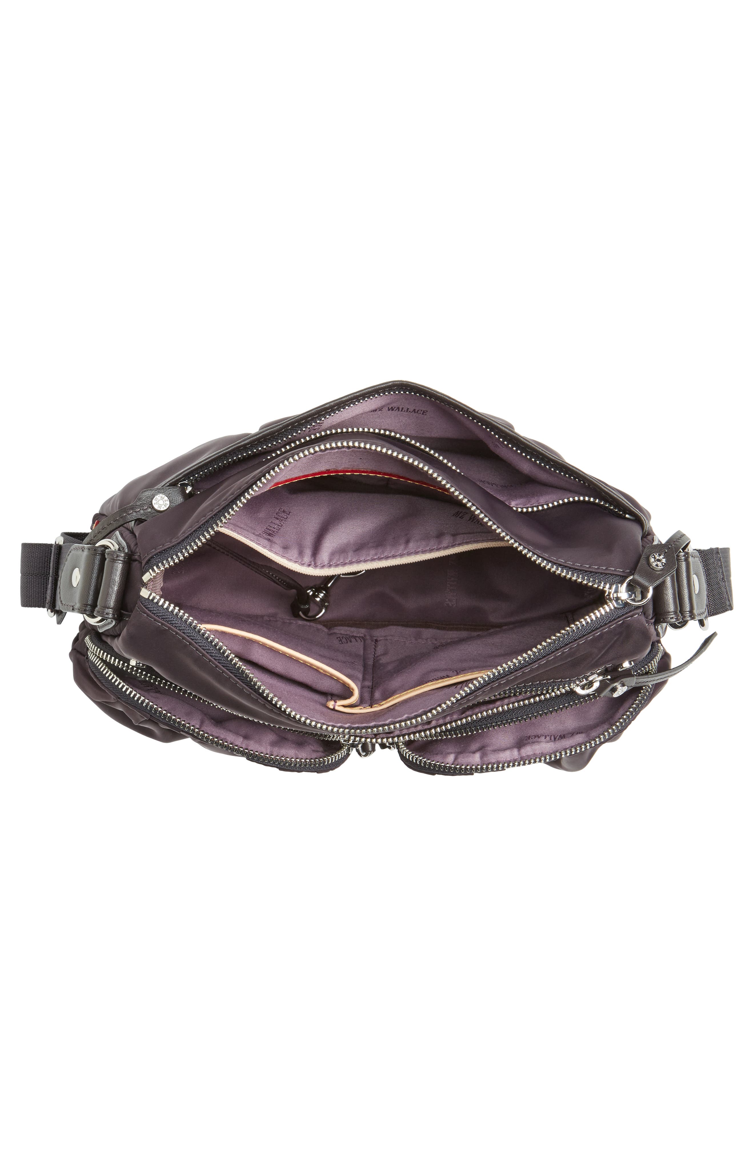 MZ Wallace Paige Crossbody Bag, Alternate, color, Damson