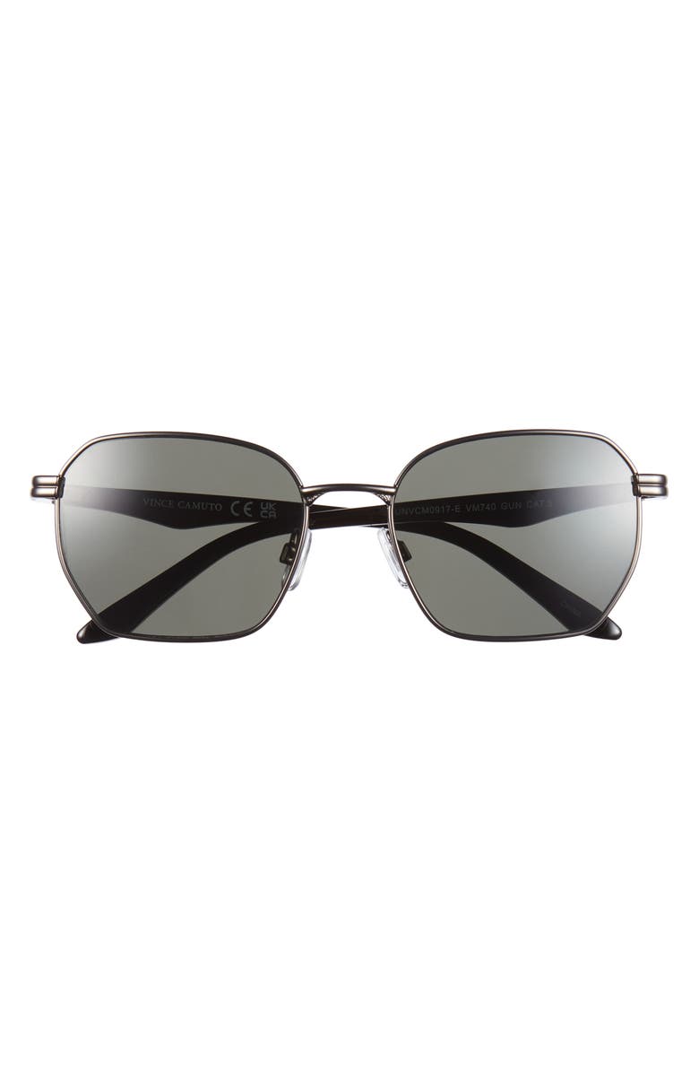 Vince Camuto Gradient Oval Sunglasses, Main, color, Gunmetal