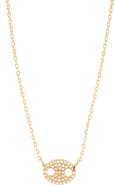ATHRA LUXE Modern Muse Faux Pearl Pendant Necklace