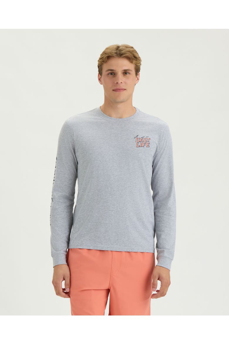 Wake Runner Long Sleeve Tee, Main, color, ATHLETIC HEATHER