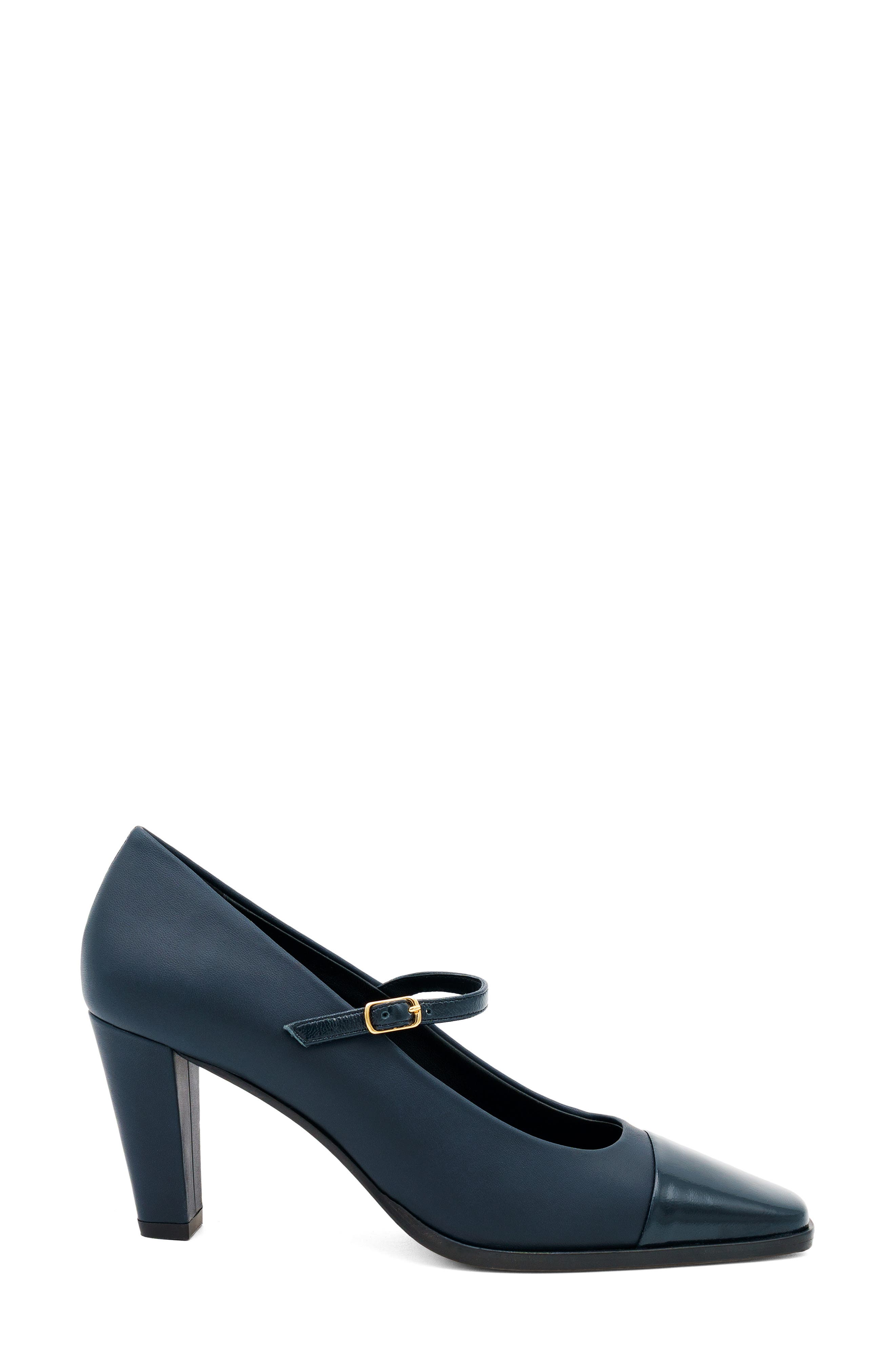 Felino Leather Mary Jane Pump, Alternate, color, NAVY