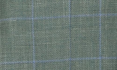 Brooks Brothers Classic Fit Windowpane Wool & Linen Hopsack Sport Coat