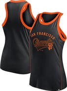 FANATICS Women's Fanatics Branded Black San Francisco Giants Tailsweep Fashion Racerback Rhinestone Tank Top