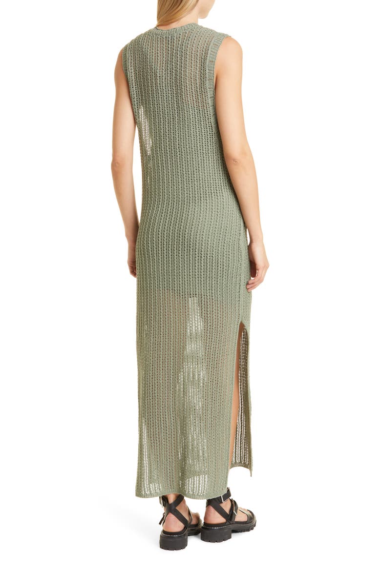 Riley Sleeveless Maxi Dress, Alternate, color, SAGE GREEN