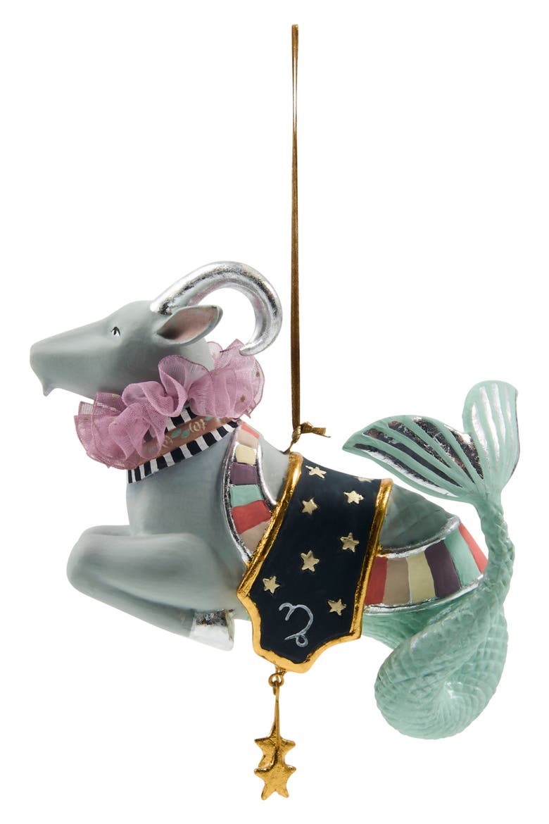 Patience Brewster Capricorn Ornament, Alternate, color, MULTI