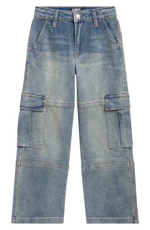 Kids' Baggy Cargo Jeans