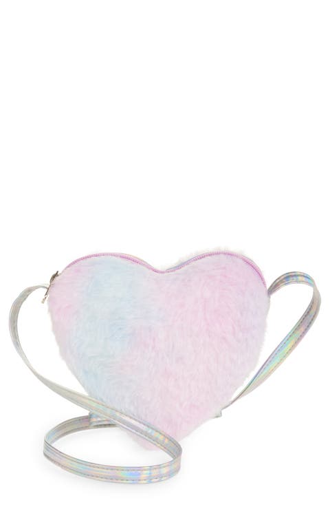 Kids' Faux Fur Heart Crossbody Bag