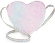 Capelli New York Kids' Faux Fur Heart Crossbody Bag