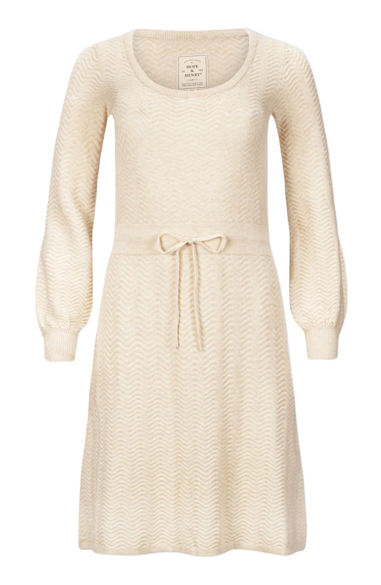 Hope & Henry Women's Organic Balloon Sleeve Sweater Dress, Alternate, color,