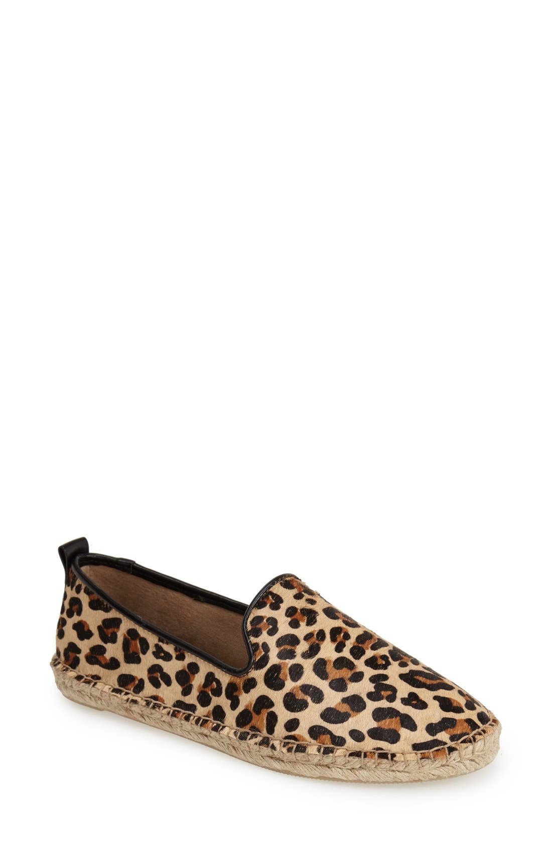 Kenneth Cole Reaction 'Boom Er' Espadrille Flat, Main, color, LEOPARD