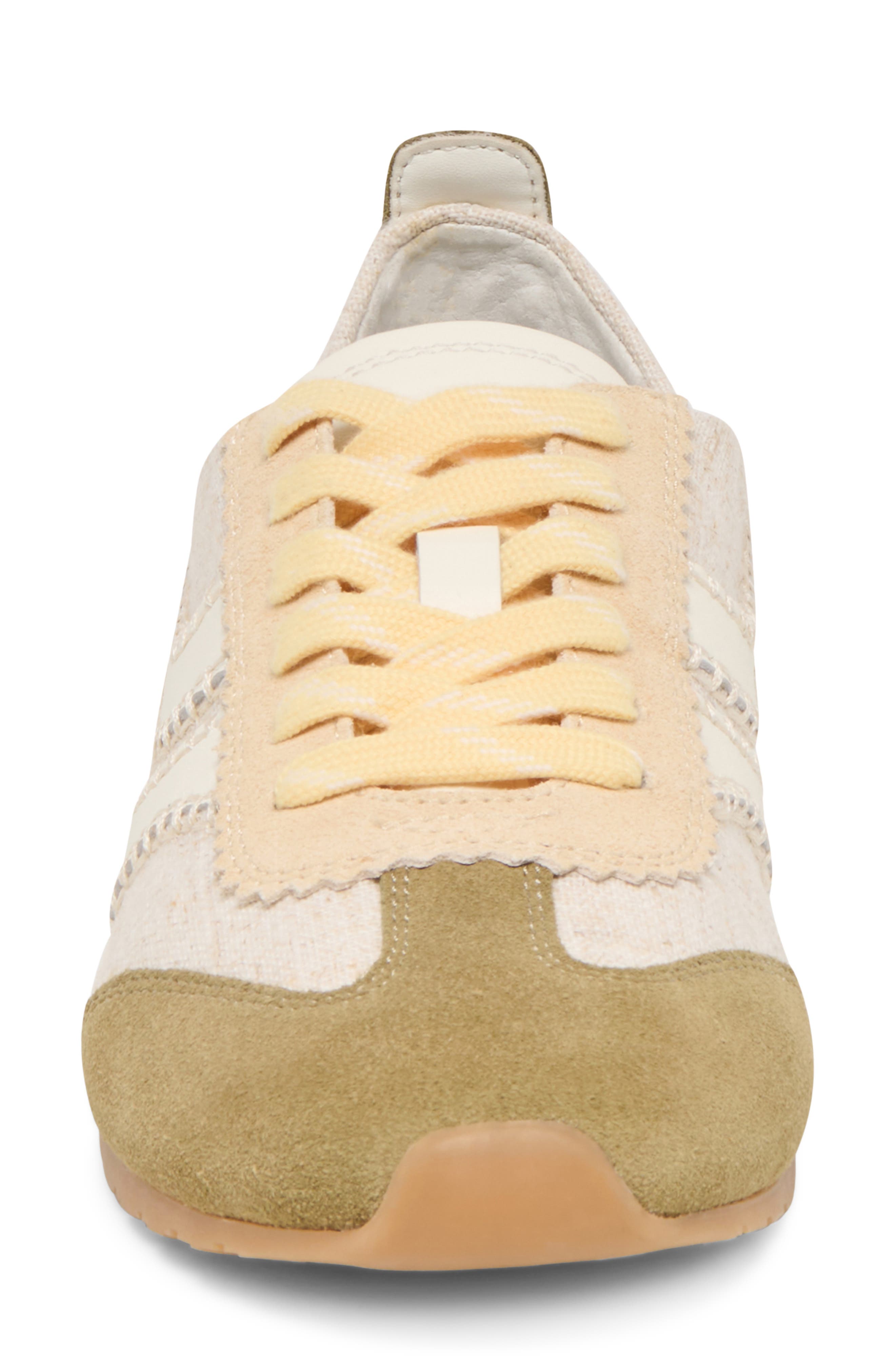Delaney Sneaker, Alternate, color, OLIVE MULTI LINEN