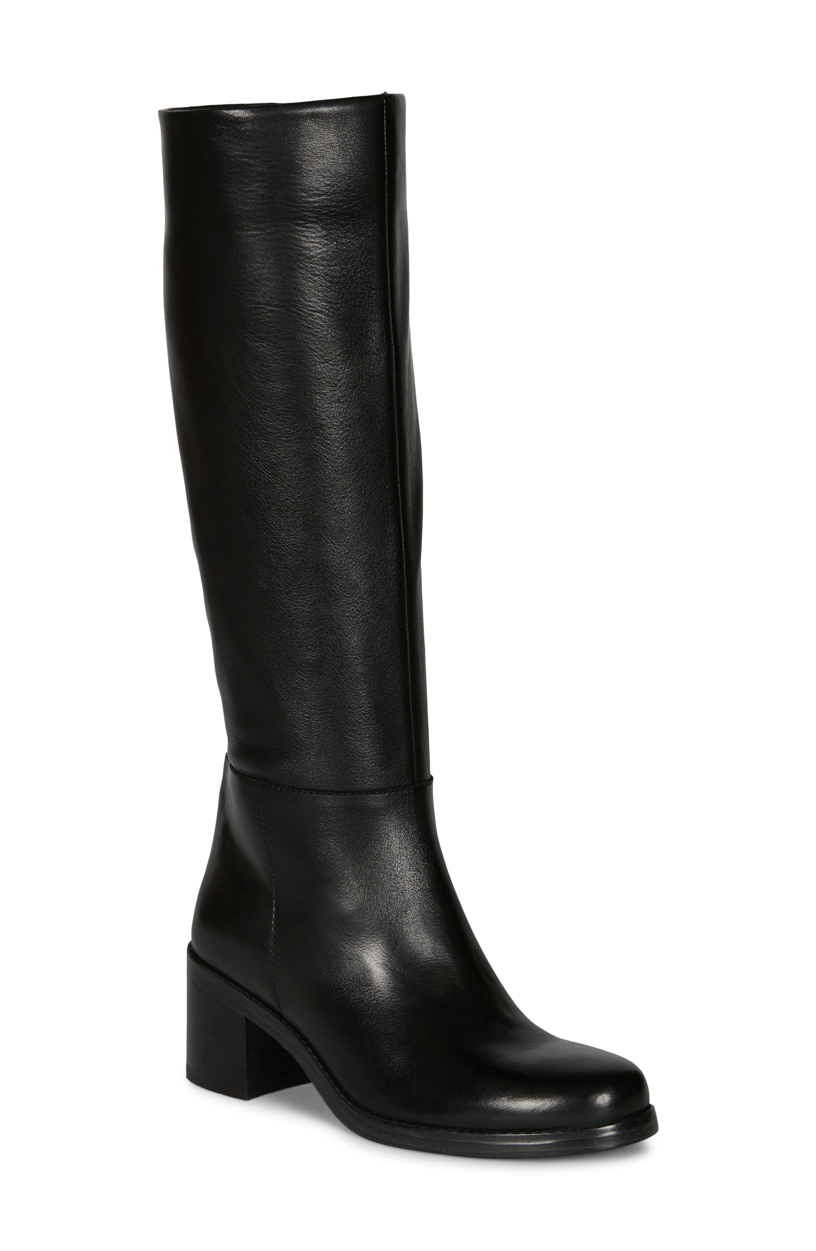 Alesa Knee High Boot, Main, color, BLACK