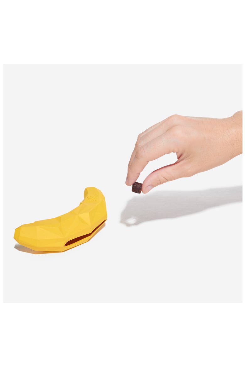 Super Banana Dispensing Dog Toy, Alternate, color, YELLOW