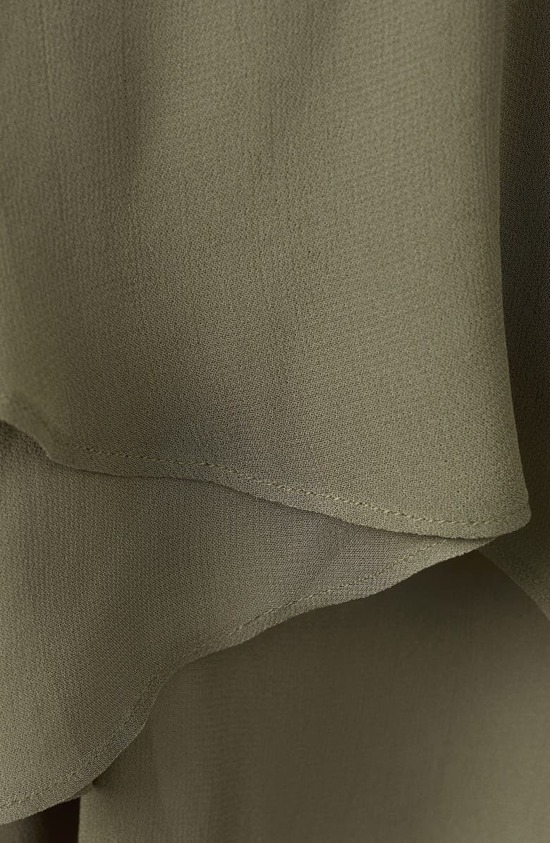 MANGO Bead Embellished High-Low Tulip Hem Top, Alternate, color, Green