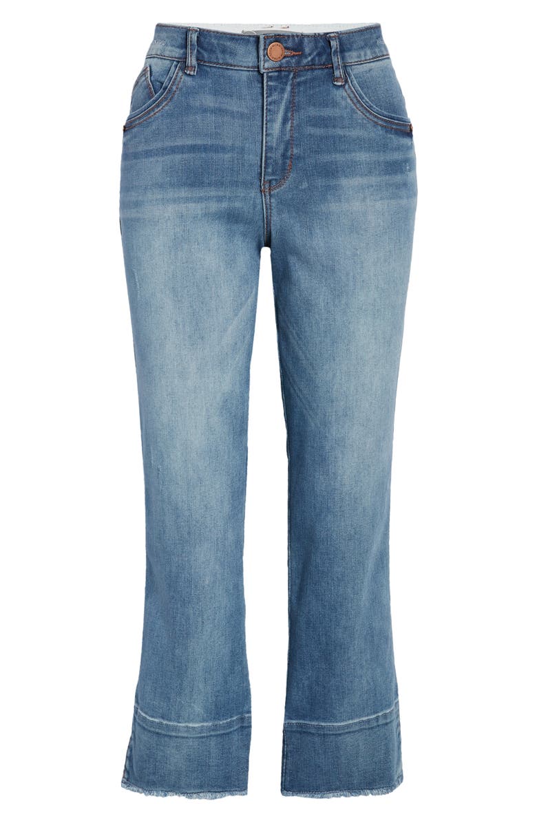 Wit & Wisdom 'Ab'Solution Fray Hem Kick Flare Jeans, Alternate, color,