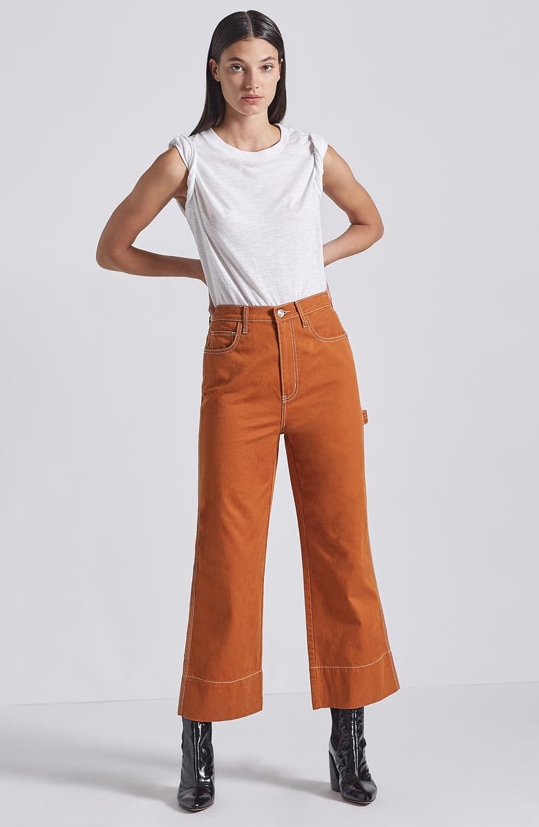 Current/Elliott The Carpenter High Waist Crop Pants, Alternate, color, 