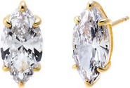 BY ADINA EDEN CZ Marquise Stud Earring