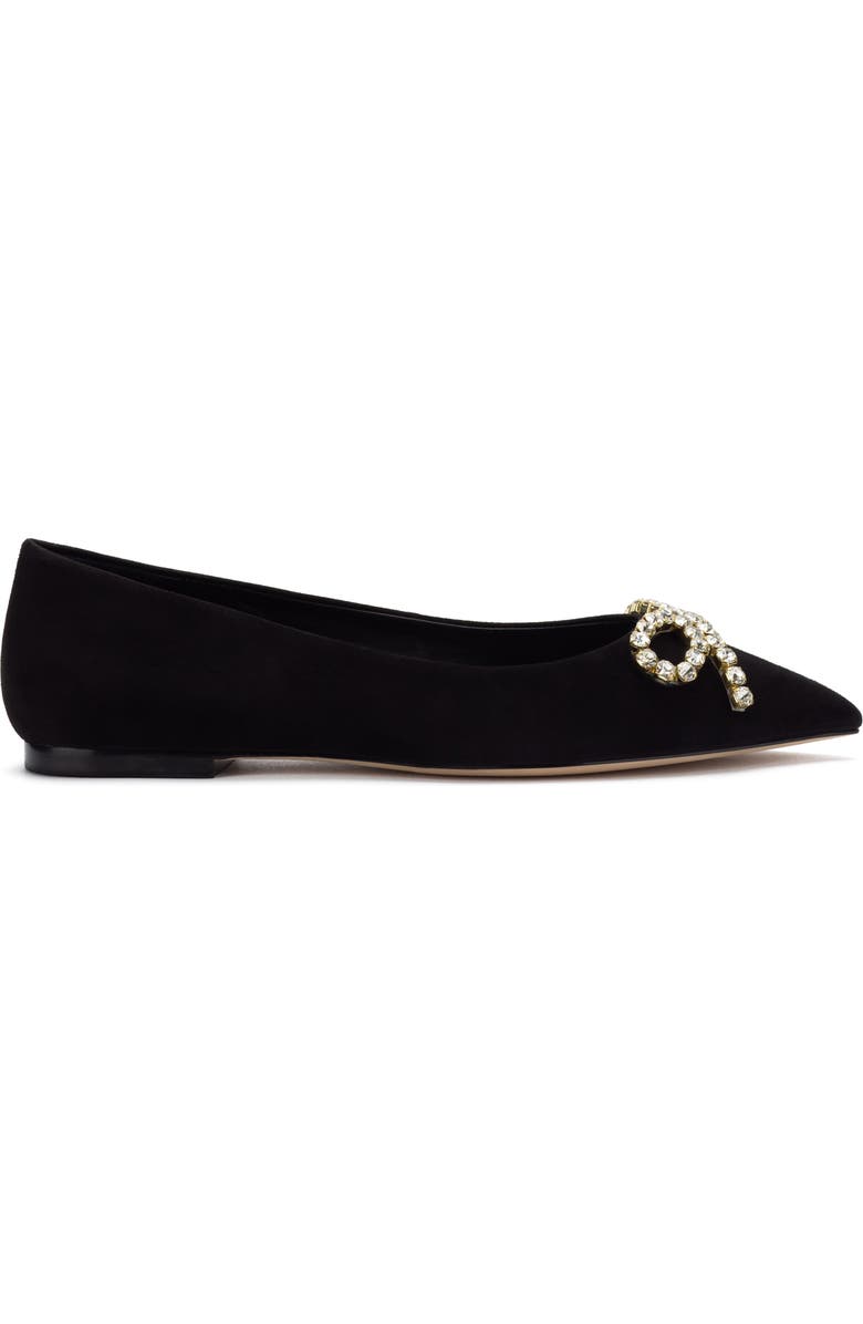 Larroudé Lee Pointed Toe Flat, Alternate, color,
