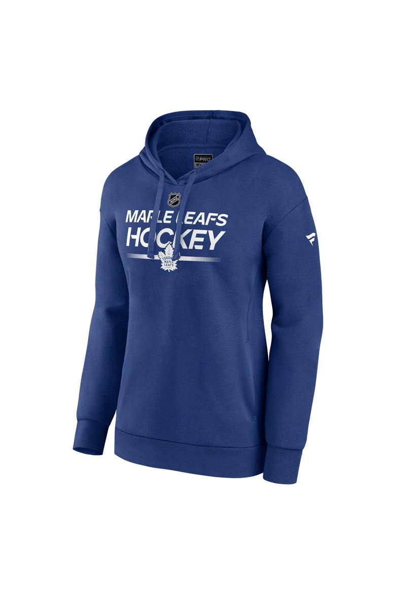 Women's Fanatics  Blue Toronto Maple Leafs Authentic Pro Pullover Hoodie, Alternate, color, Blue