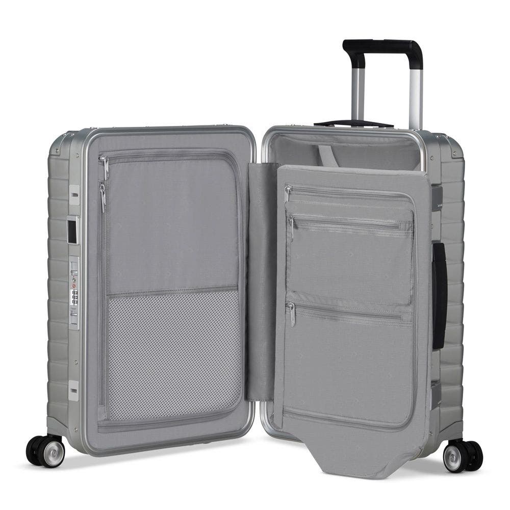 Samsonite Proxis Aluminum Large Hardside TSA Friendly Spinner, Alternate, color, Aluminum Silver