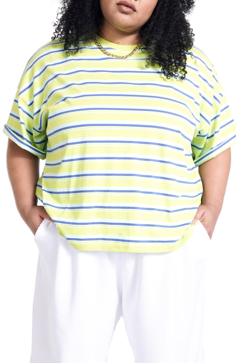 BP. + Wildfang Stripe Boxy T-Shirt, Main, color,