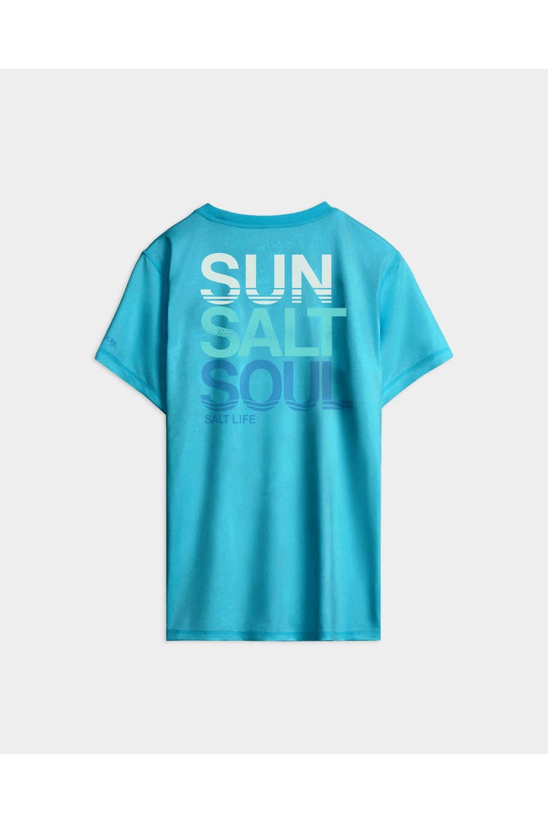 Sun Salt Soul Performance Short Sleeve Tee, Alternate, color, Turquoise Heather