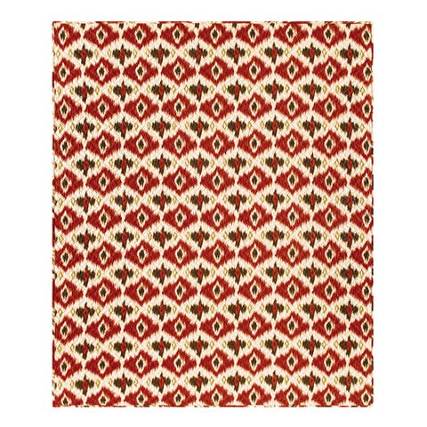 Ikat 100% Cotton Accent Throw Blanket 50" x 60"