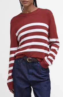 Barbour Stripe Cotton Blend Sweater