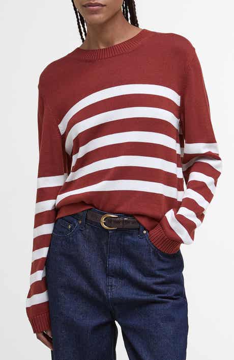 Barbour Stripe Cotton Blend Sweater