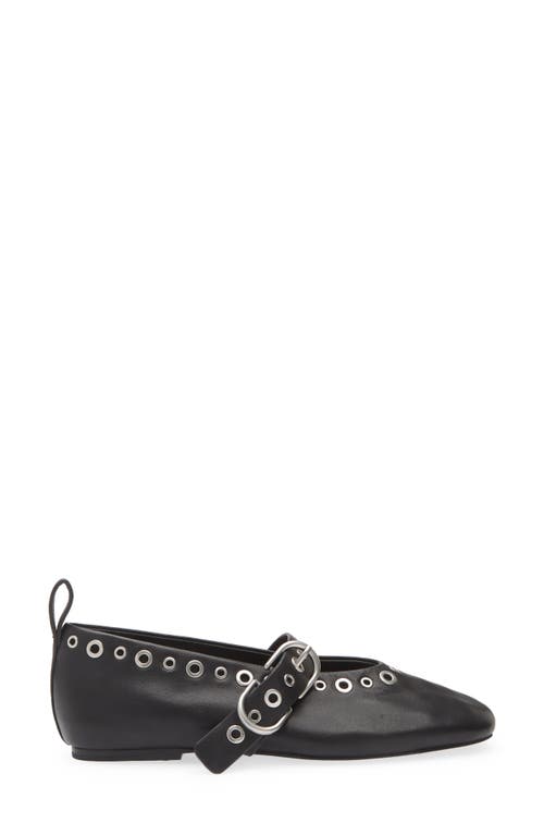 Rag & Bone Black Spire Mary Jane Ballerina Flats In Black