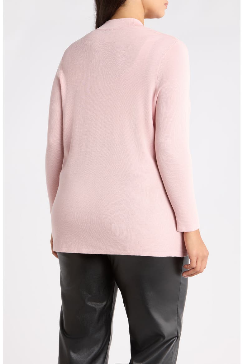 Malibu Open Front Cardigan, Alternate, color, PINK BLUSH