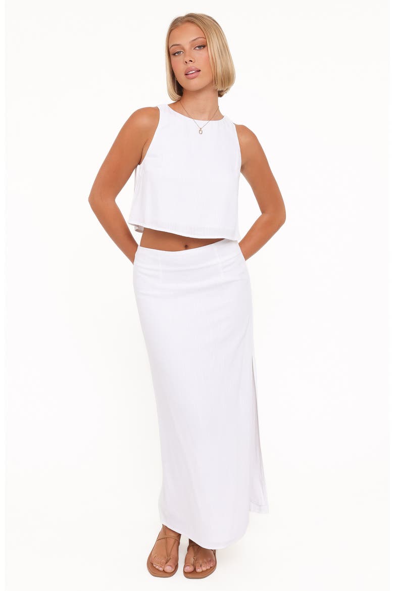 Madison Maxi Skirt, Alternate, color, WHITE