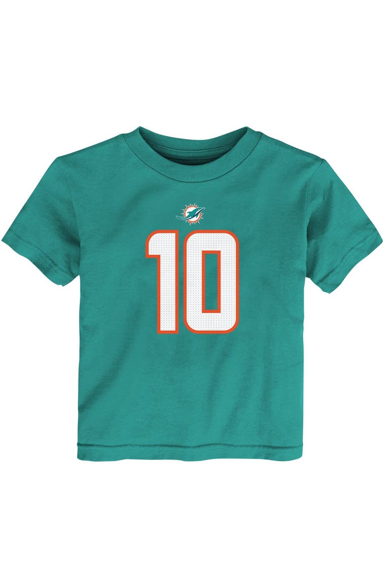 Nike Toddler Nike Tyreek Hill Aqua Miami Dolphins Player Name & Number T-Shirt, Alternate, color, Aqua