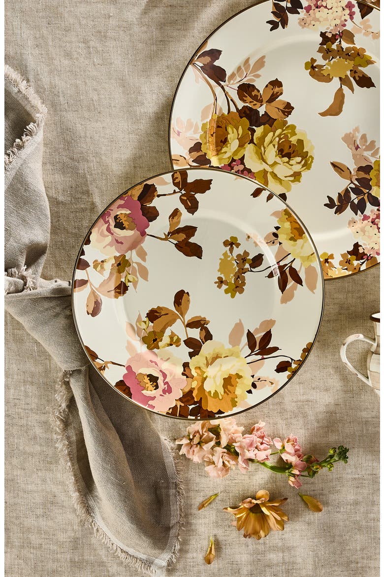 Wild Rose White Dinner Plate, Alternate, color, WILD ROSE