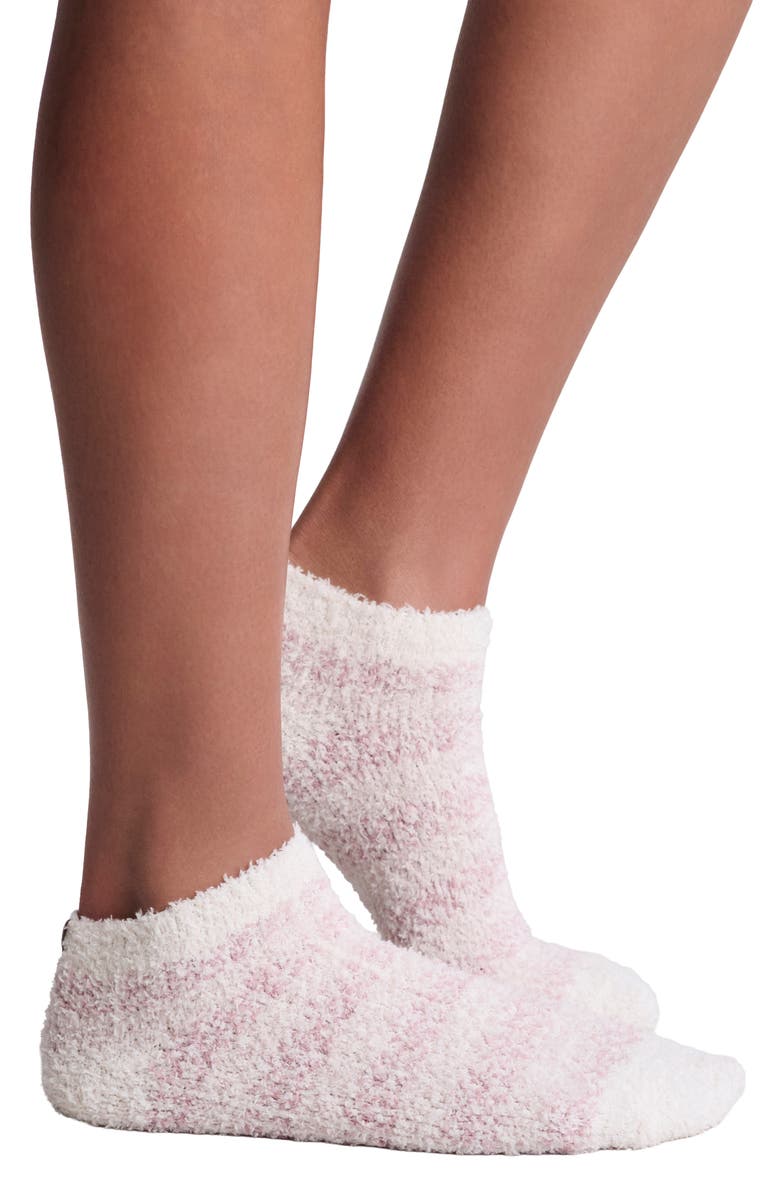 Barefoot Dreams<sup>®</sup> CozyChic<sup>®</sup> Heathered Stripe Ankle Socks, Alternate, color, Teaberry Multi