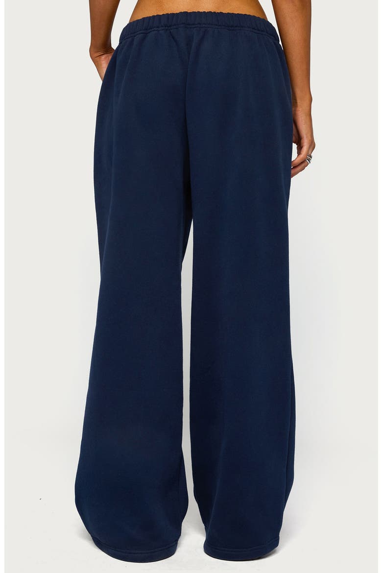 Crush Wide Leg Sweatpants, Alternate, color, NAVY