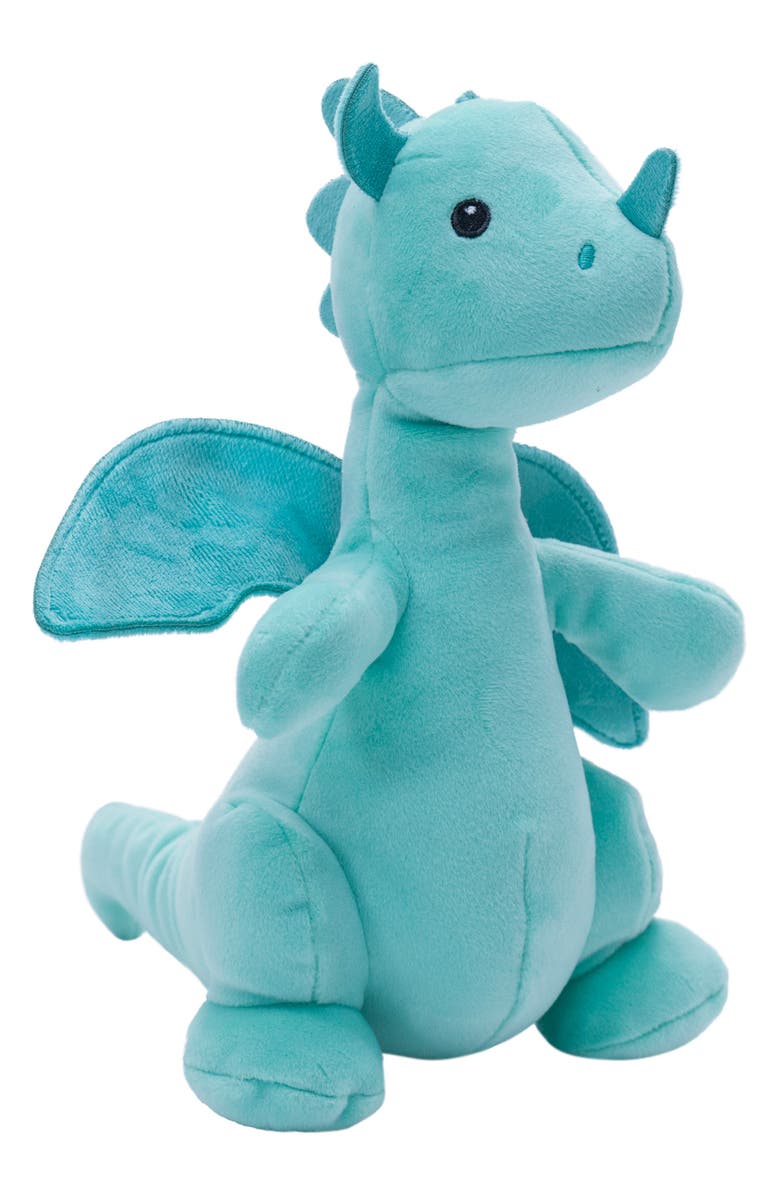 Manhattan Toy Brightfuls Turq Dragon Stuffed Animal, Main, color, Aqua