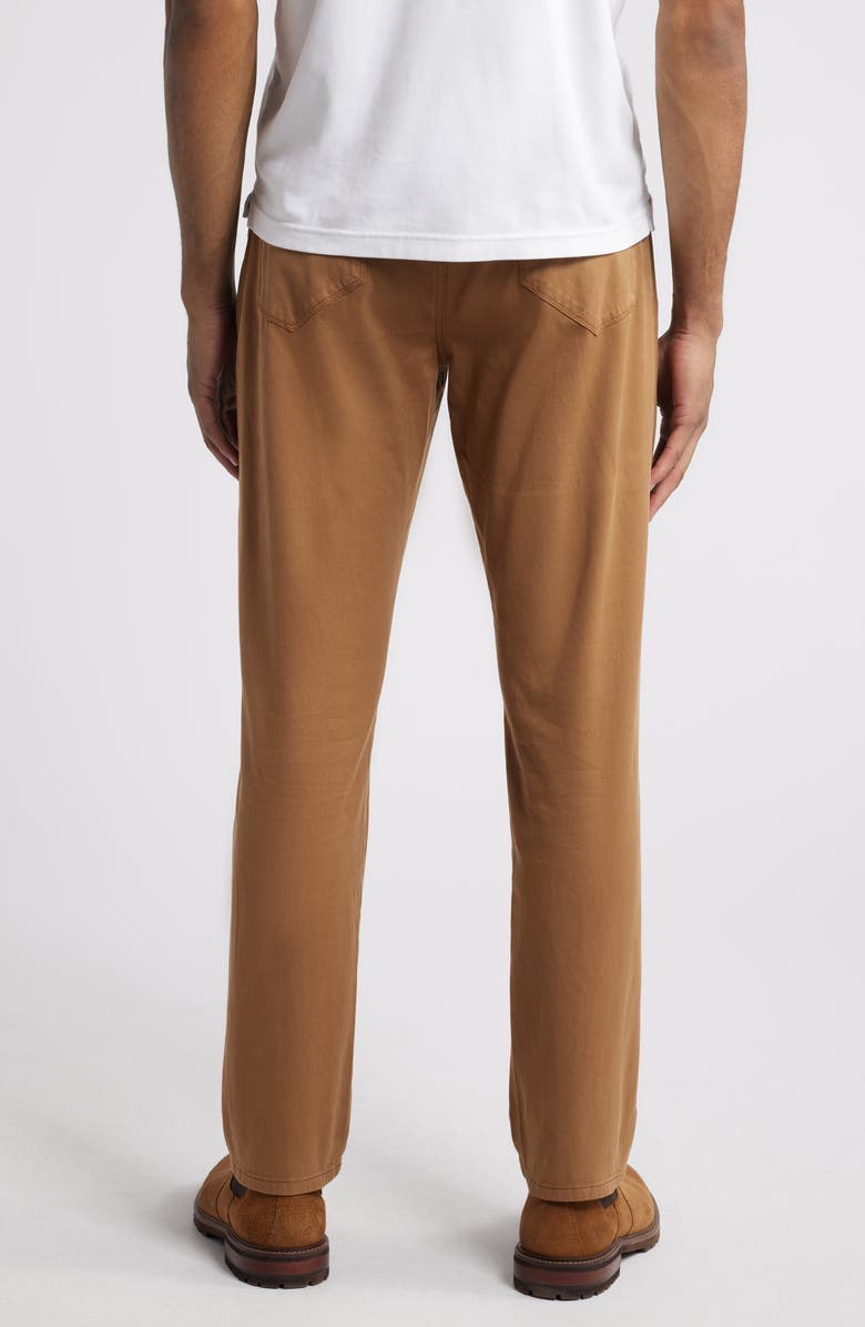 Johnston & Murphy Straight Leg Stretch Pima Cotton Pants, Alternate, color, Camel