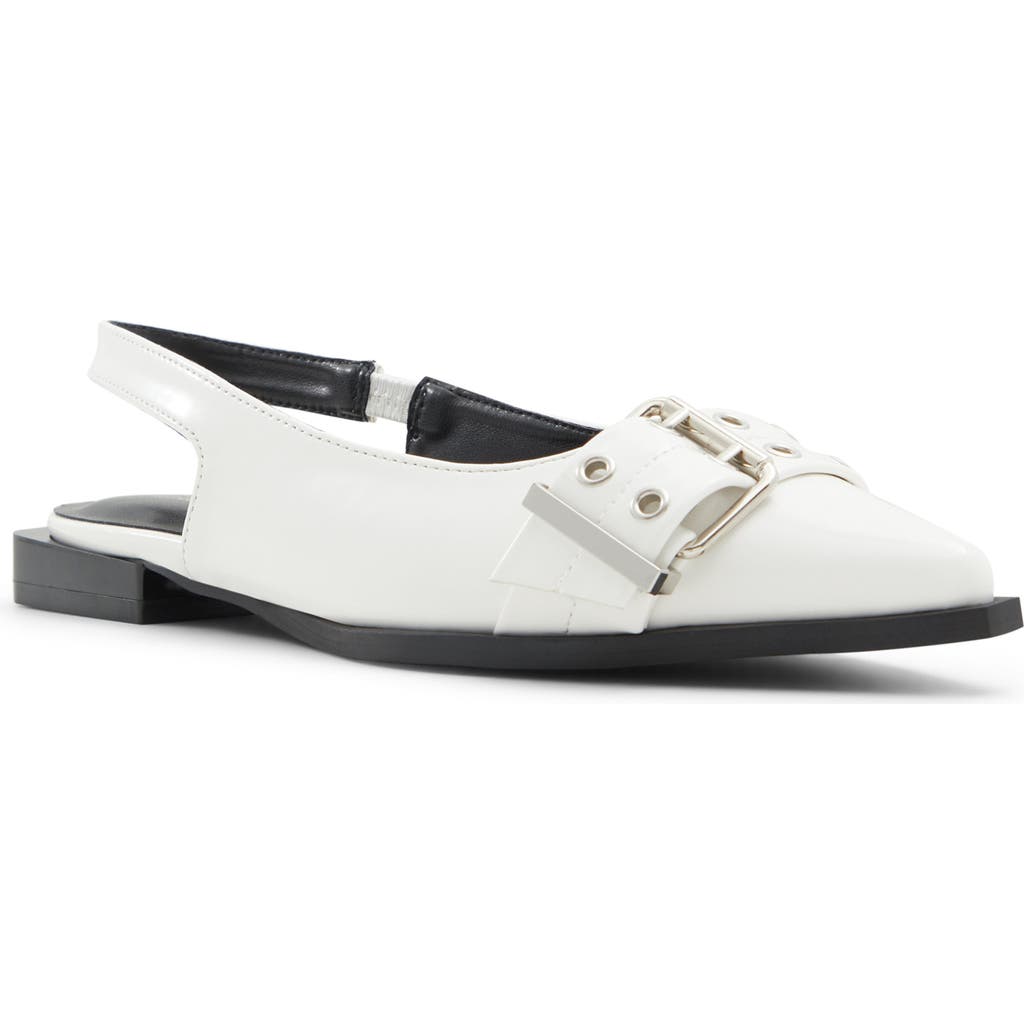 Call It Spring Natallya Slingback Flat In White