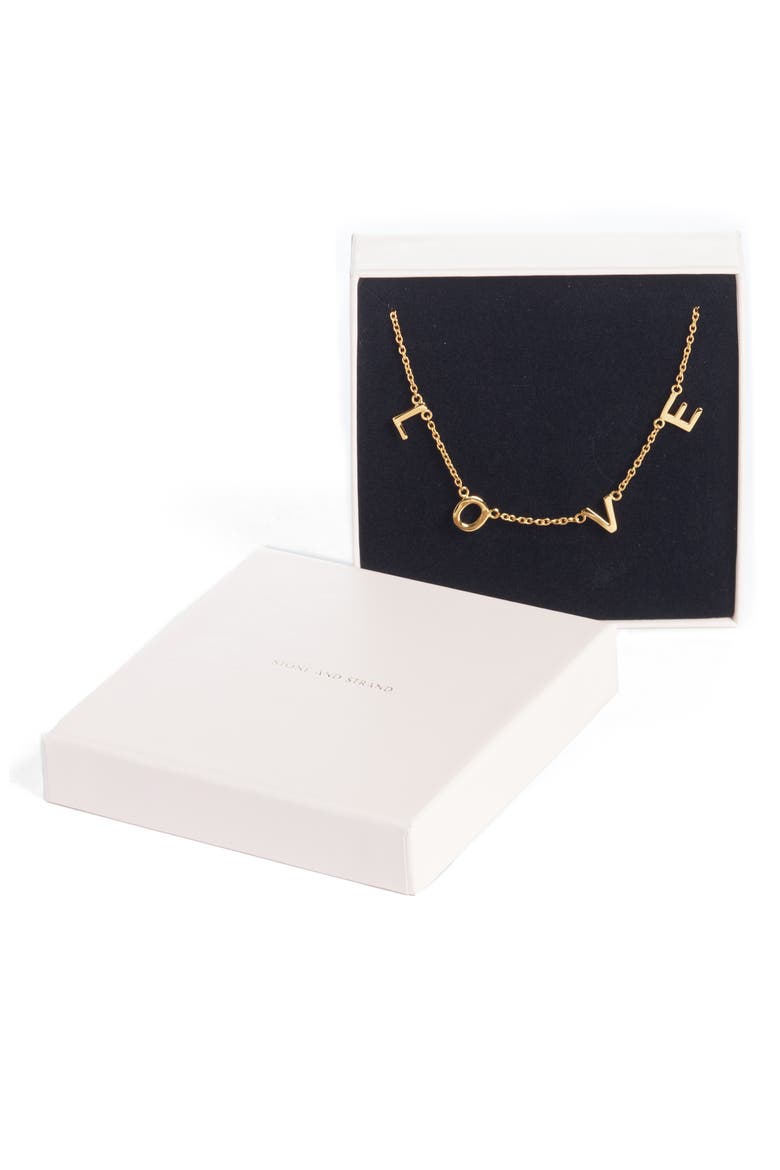 Love Station Necklace, Alternate, color, YELLOW GOLD