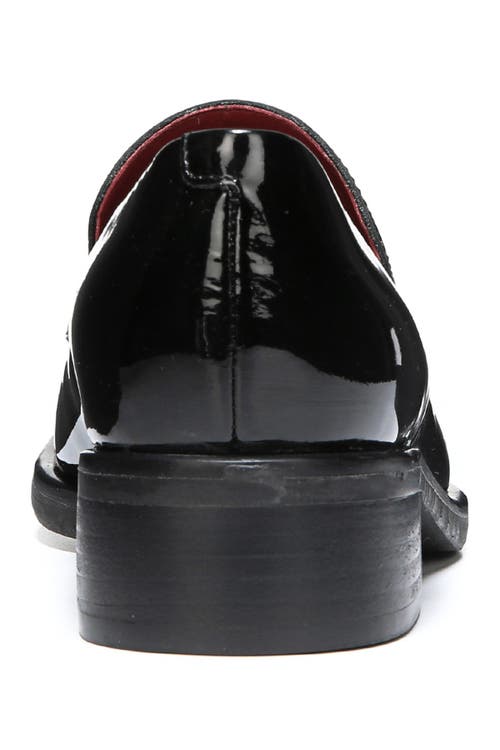 Franco Sarto Bocca Leather Loafer In Black Metallic Patent