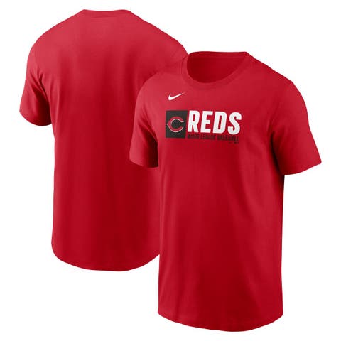 Men's Nike  Red Cincinnati Reds Team Block T-Shirt