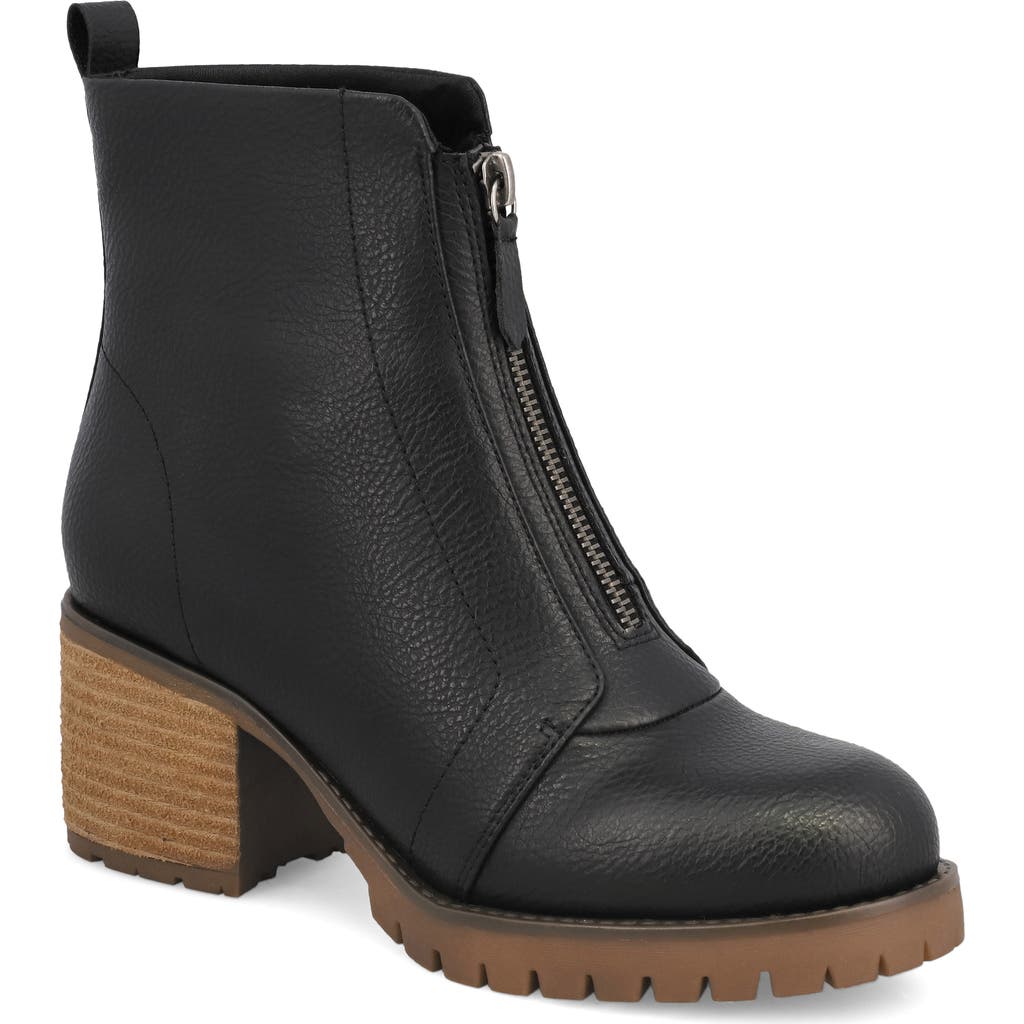 Mia Fabiola Front Zip Boot In Animal Print