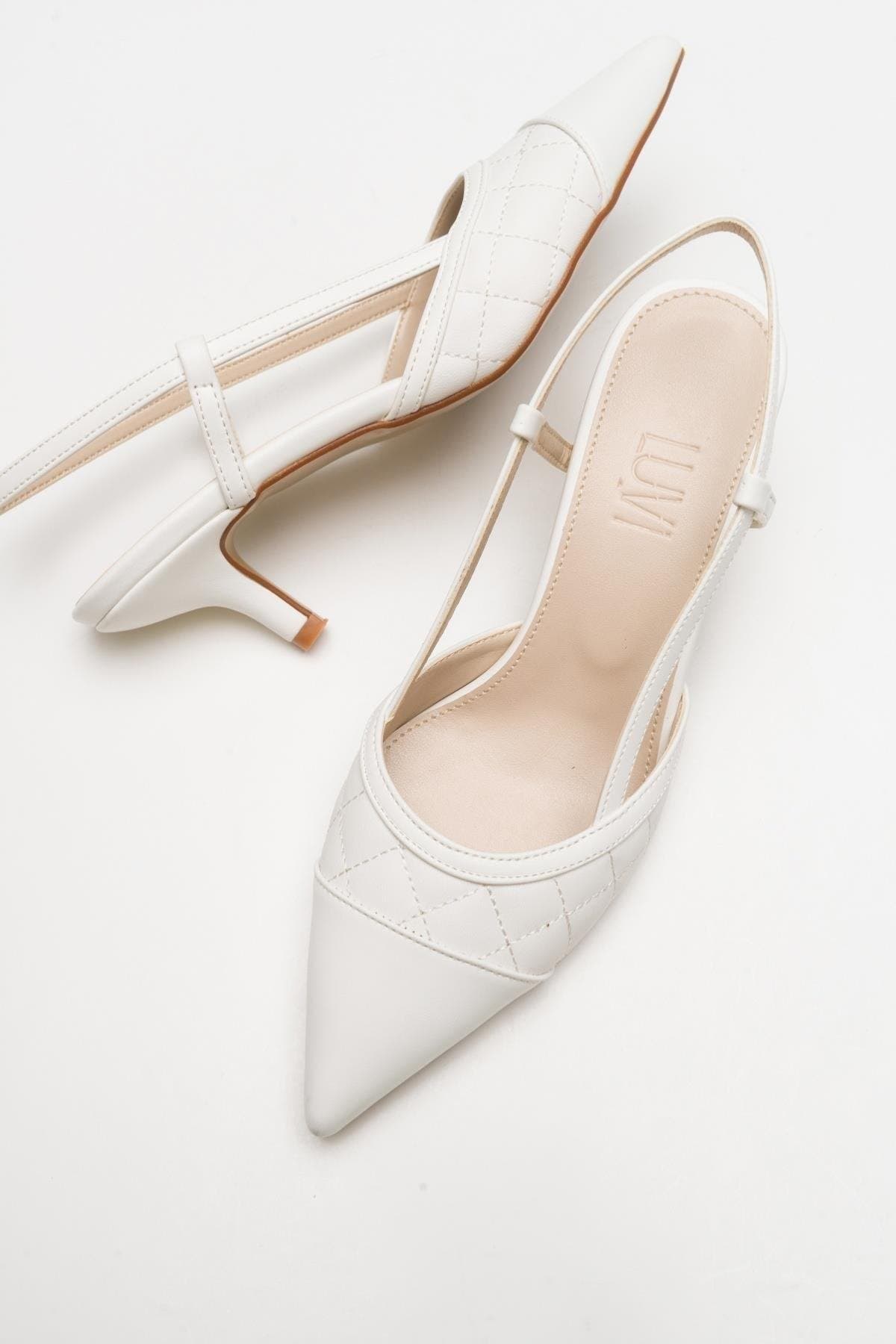 Goodge Slingback Pointed Toe Pump, Alternate, color, White