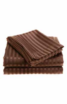 Dobby Stripe Bed Sheet Set