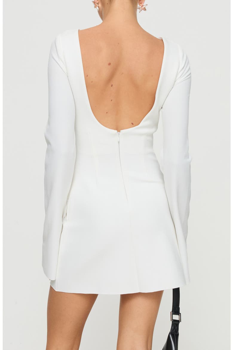 Carters Long Sleeve Minidress, Alternate, color, WHITE