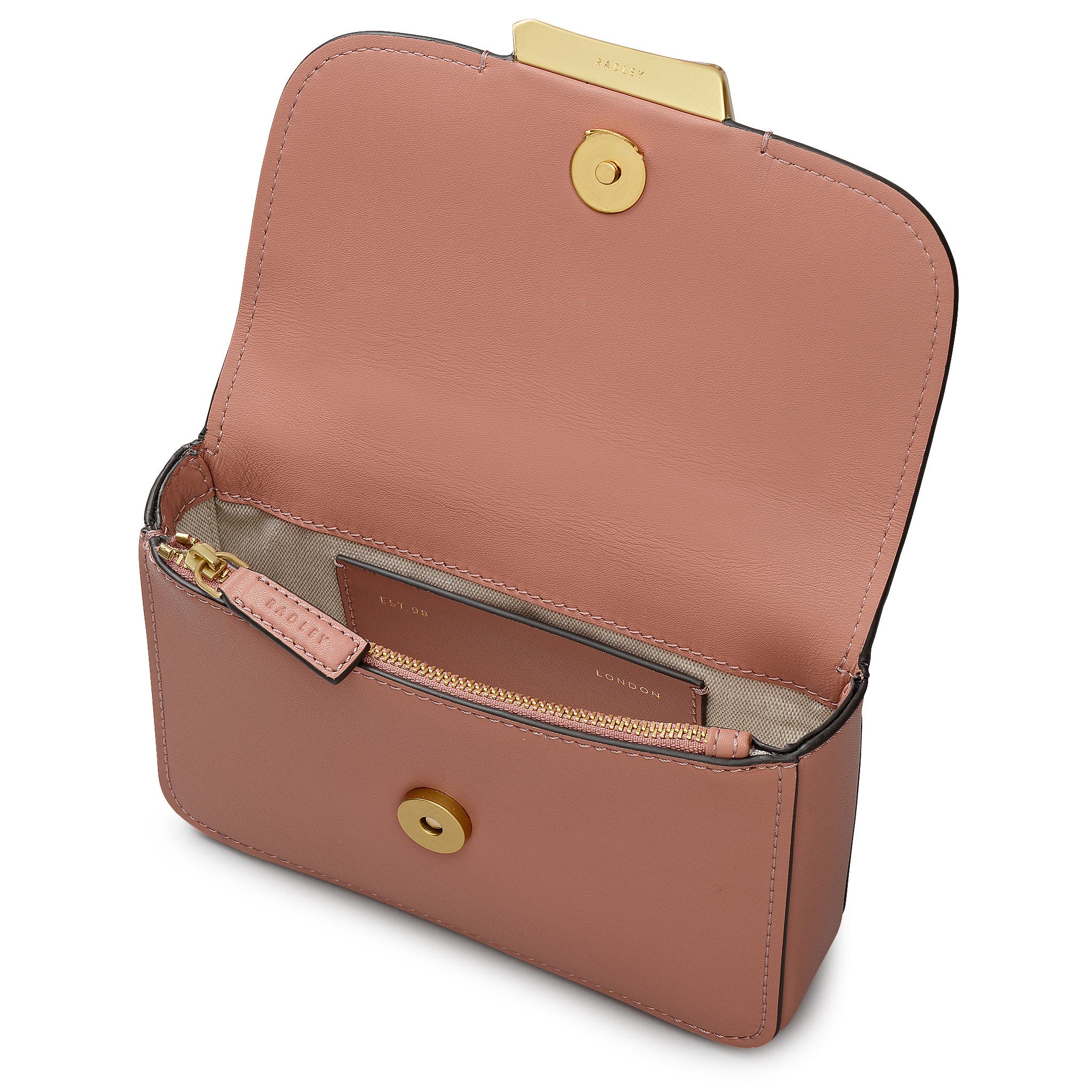 The Belsize Mini Flapover Crossbody Bag, Alternate, color, Carnation