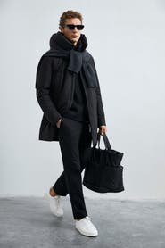 LUFIAN Lufian Men's Longline Goose Down Parka