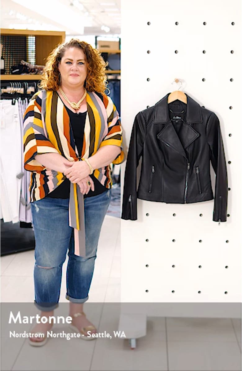 Leather Moto Jacket, sales video thumbnail